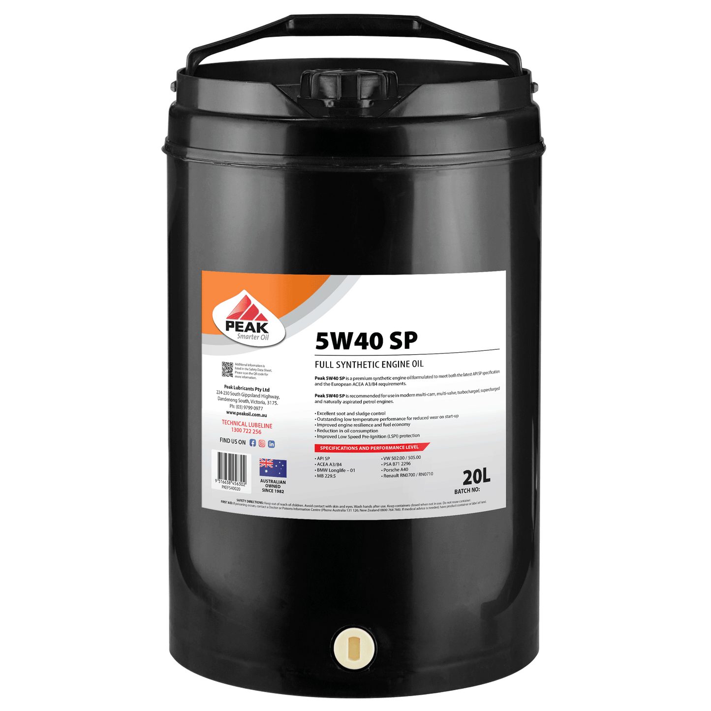 PEAK 5W40 SP