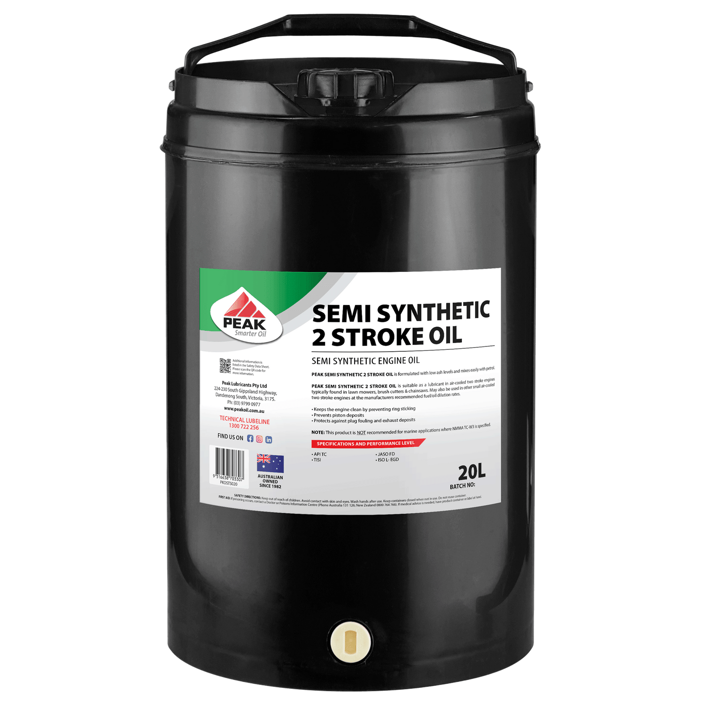 PEAK SEMI SYNTHETIC 2 STROKE OIL