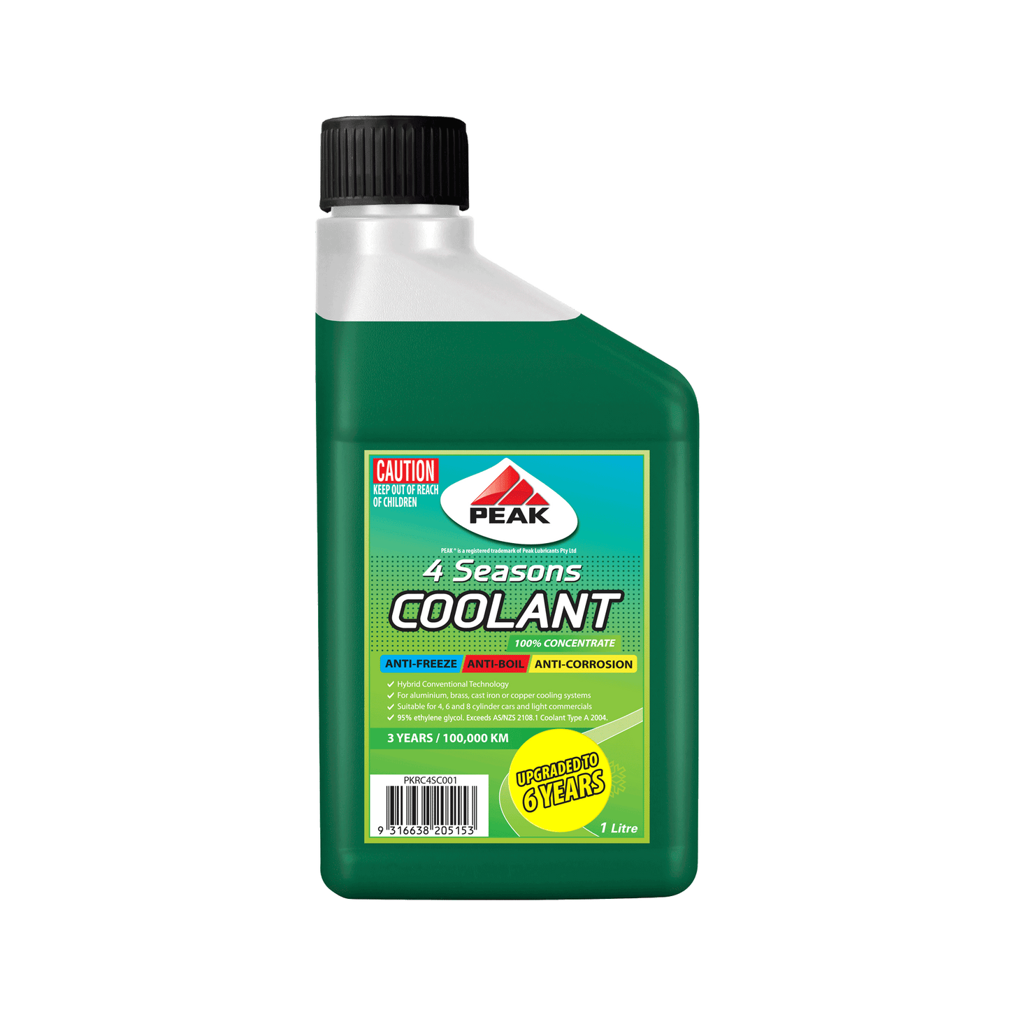 PEAK 4 SEASONS COOLANT CONCENTRATE - OAT