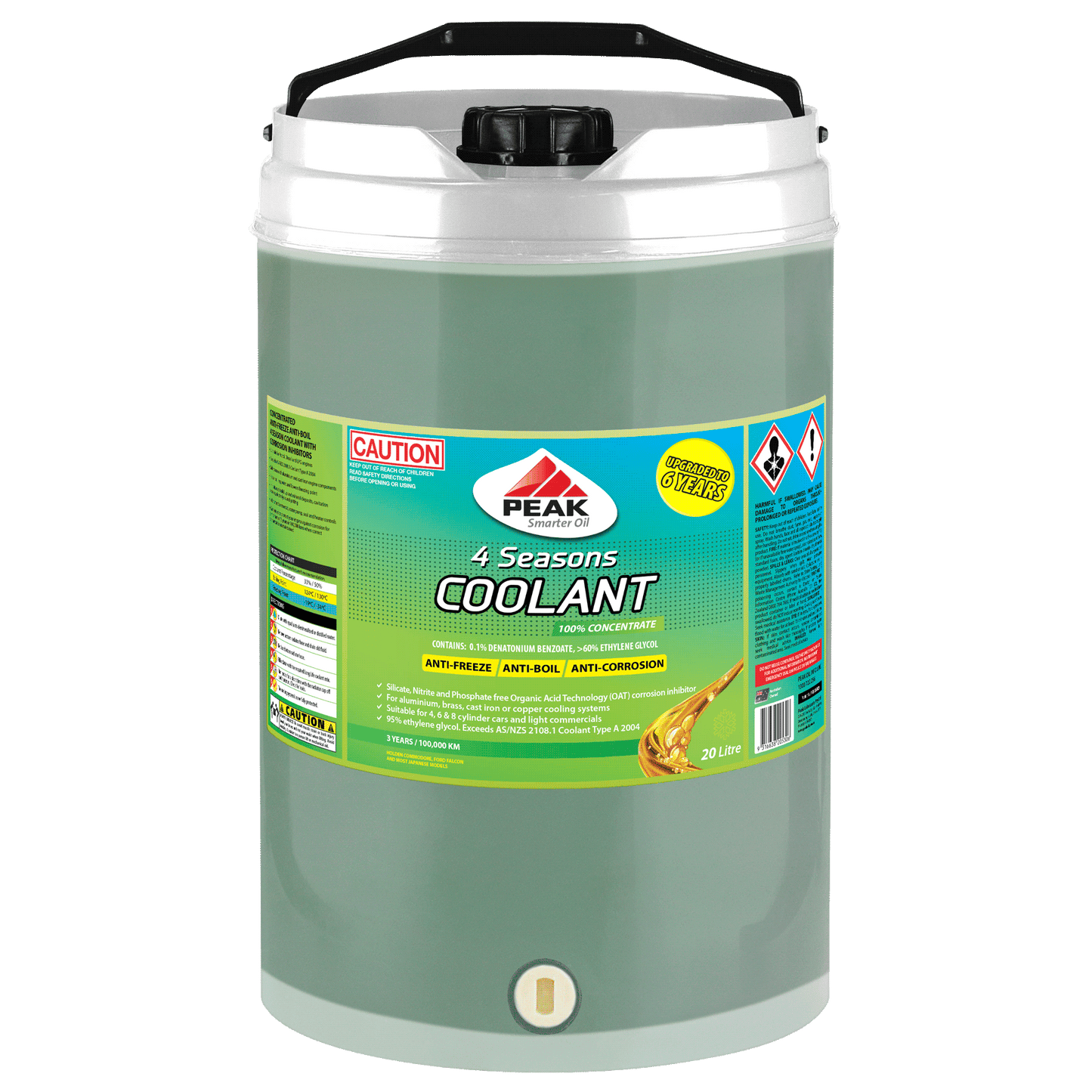 PEAK 4 SEASONS COOLANT CONCENTRATE - OAT