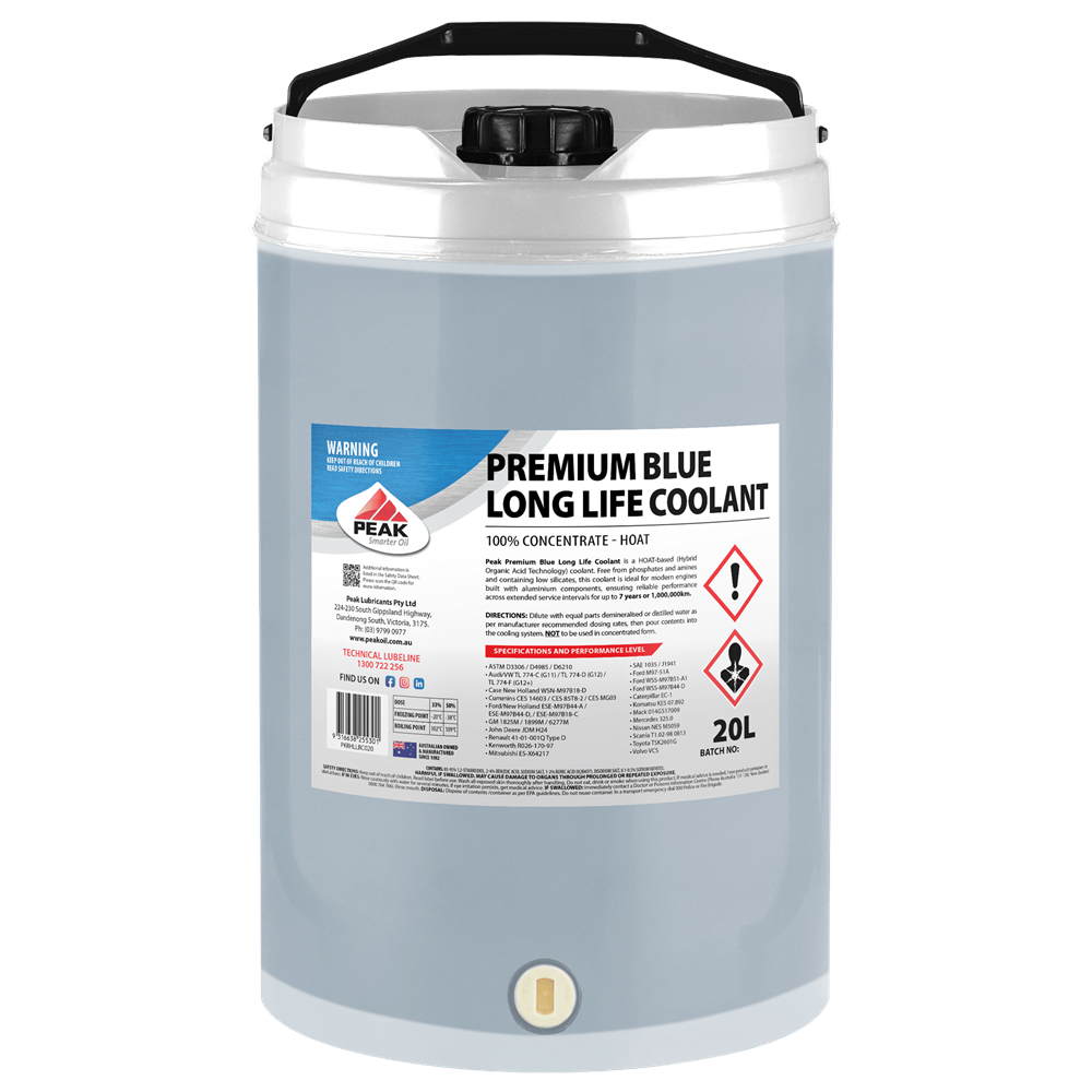 PEAK PREMIUM BLUE LONG LIFE COOLANT CONCENTRATE - HOAT