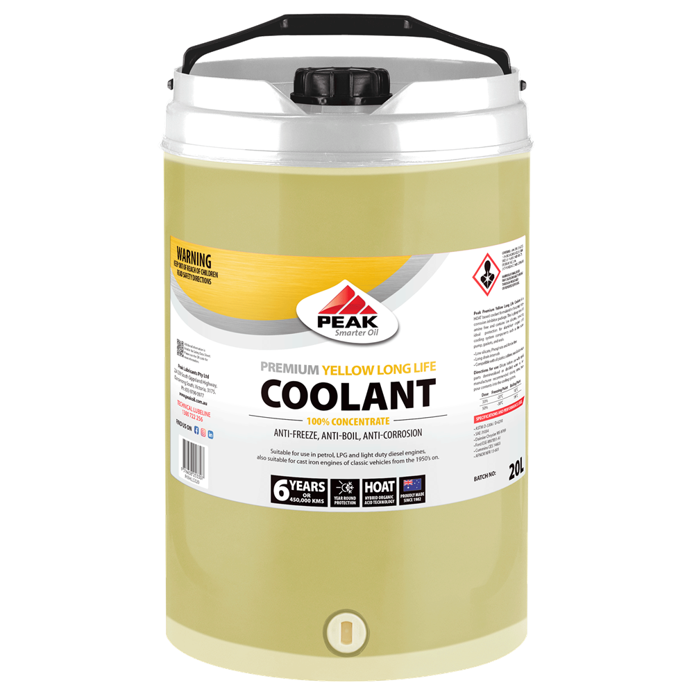 PEAK PREMIUM LONG LIFE YELLOW COOLANT CONCENTRATE - HOAT