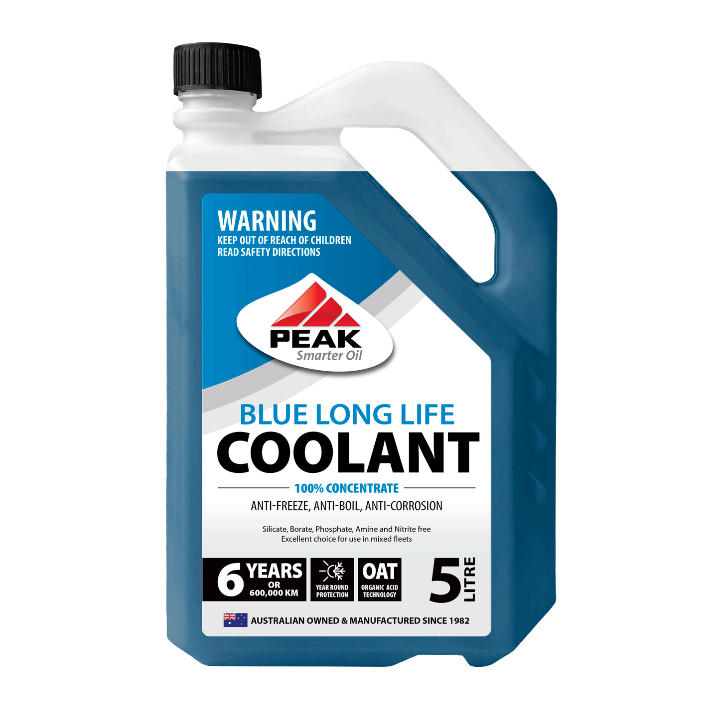 PEAK BLUE LONG LIFE COOLANT CONCENTRATE - OAT