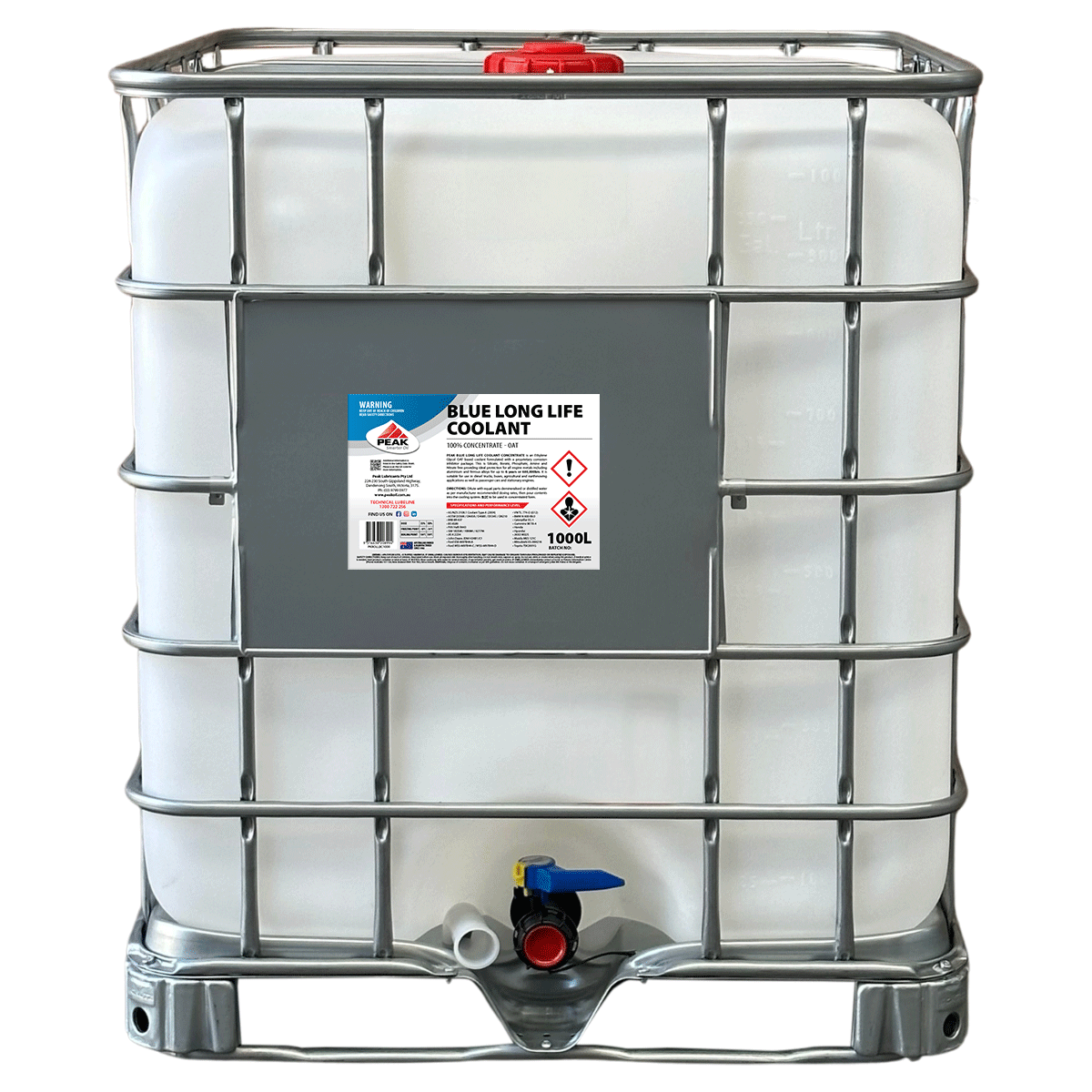 PEAK BLUE LONG LIFE COOLANT CONCENTRATE - OAT
