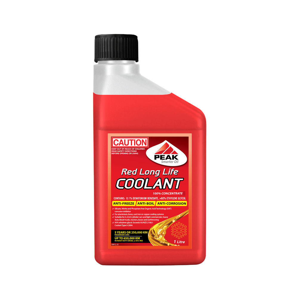 PEAK RED LONG LIFE COOLANT CONCENTRATE - OAT