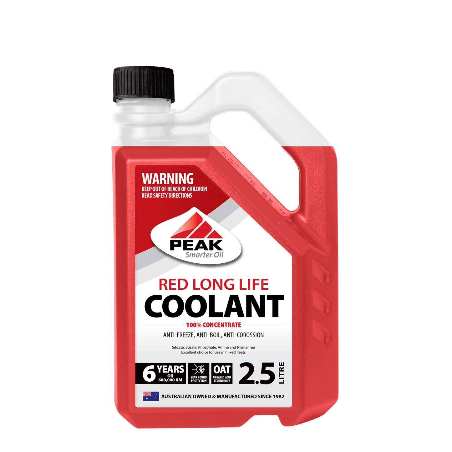 PEAK RED LONG LIFE COOLANT CONCENTRATE - OAT