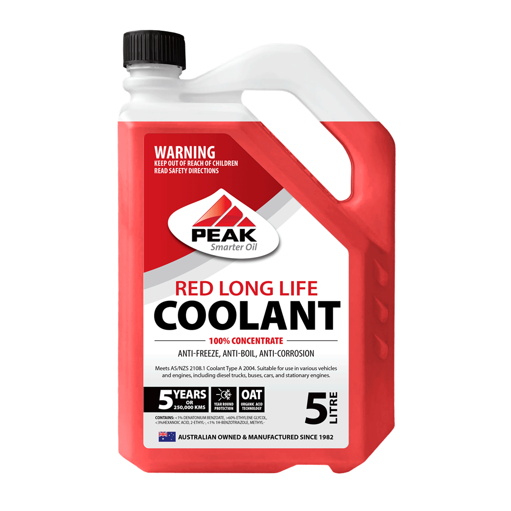 PEAK RED LONG LIFE COOLANT CONCENTRATE - OAT