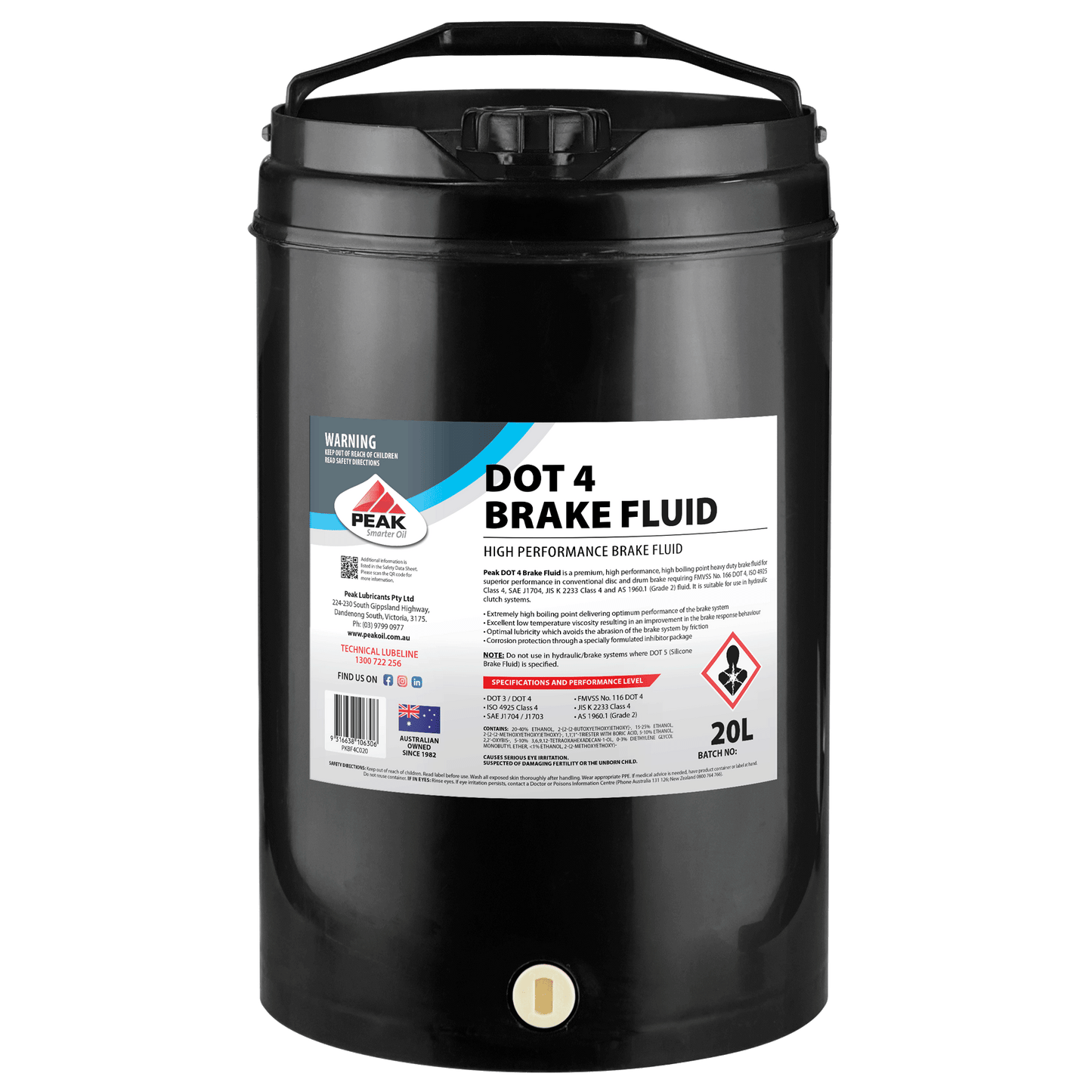 PEAK DOT 4 BRAKE FLUID