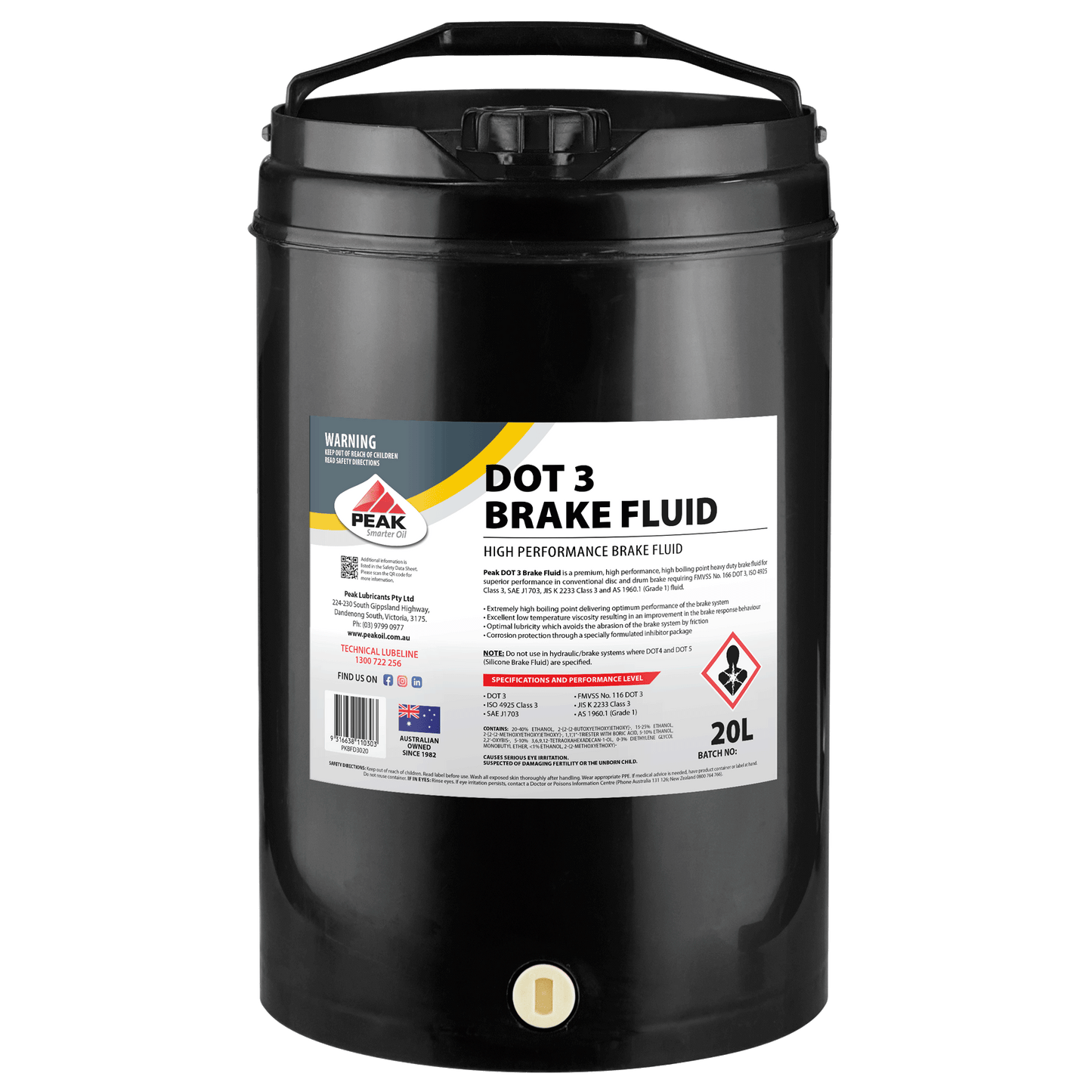 PEAK DOT 3 BRAKE FLUID