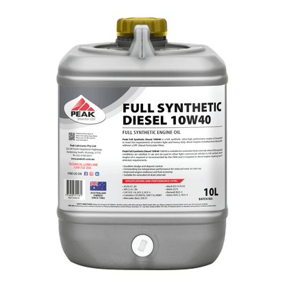 PEAK FULL SYNTHETIC DIESEL 10W40
