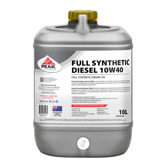 PEAK FULL SYNTHETIC DIESEL 10W40
