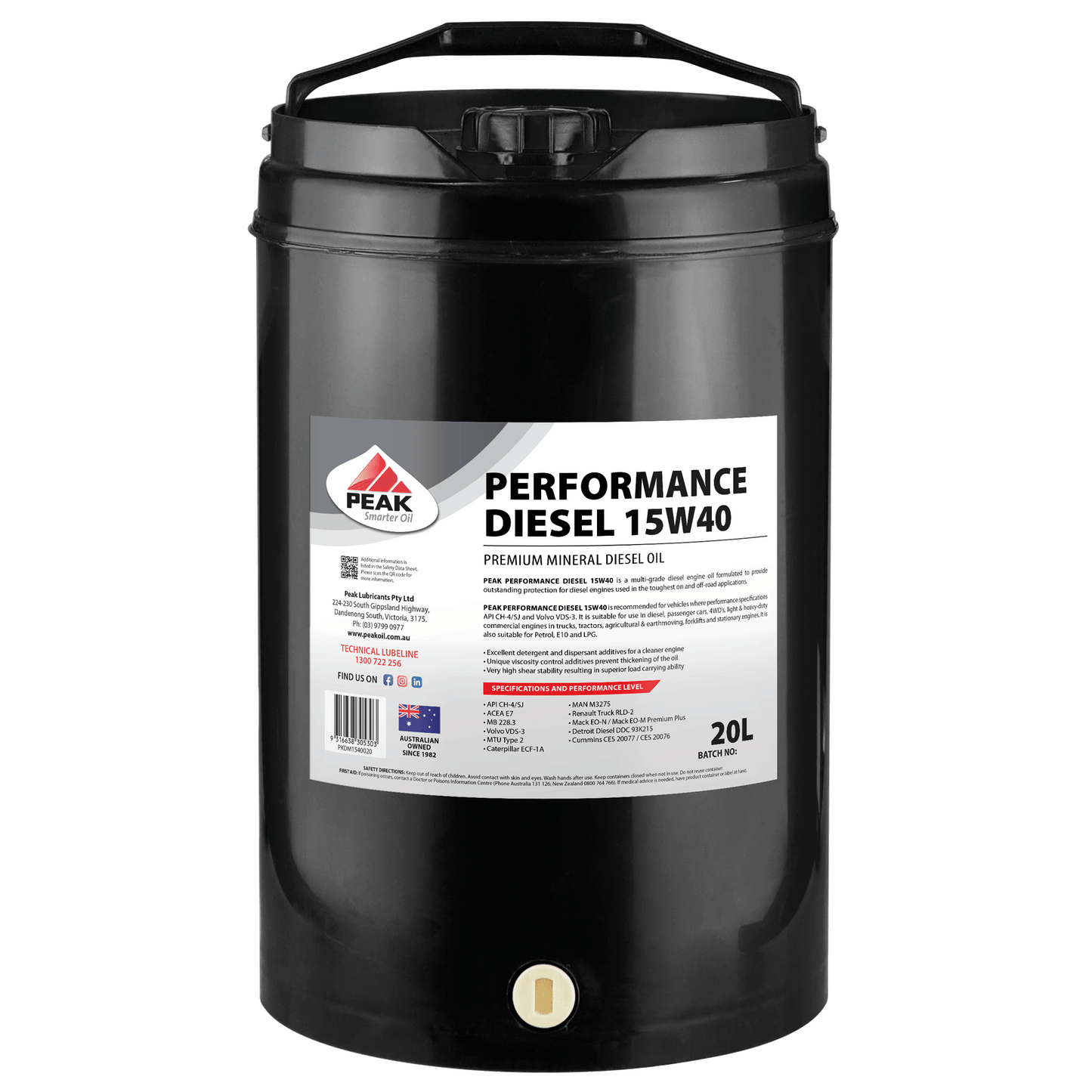 PEAK PERFORMANCE DIESEL 15W40