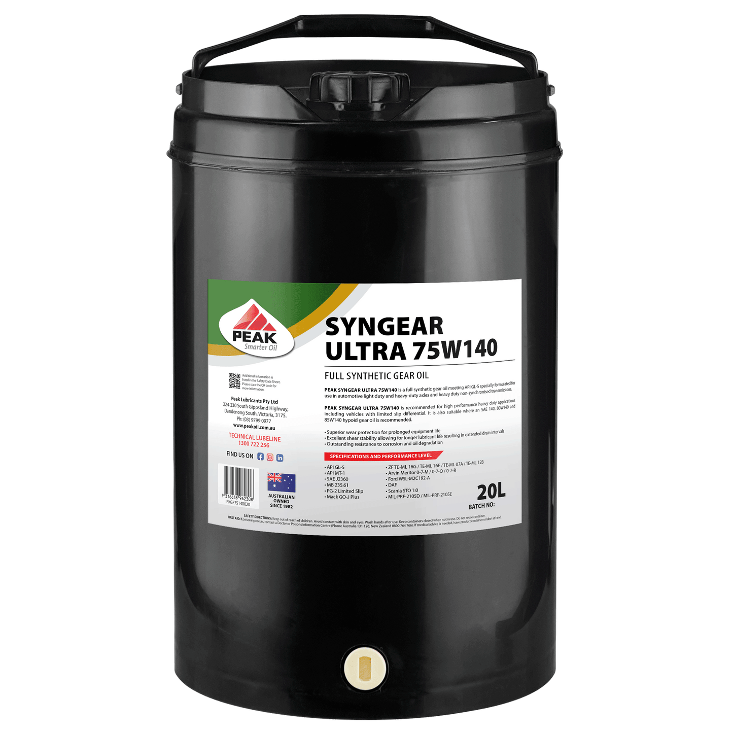 PEAK SYNGEAR ULTRA 75W140