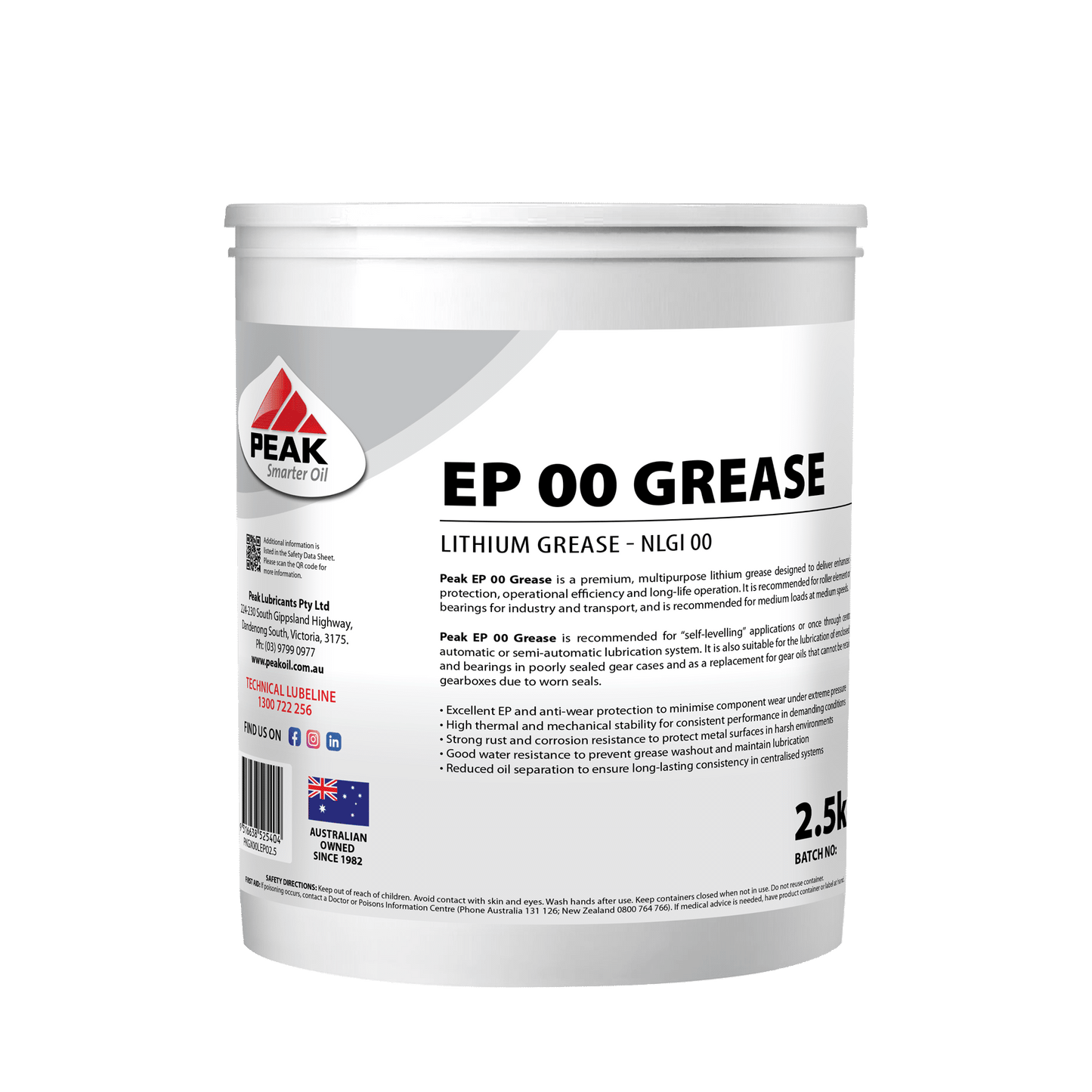PEAK EP 00 LITHIUM GREASE