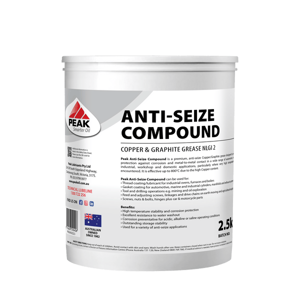 PEAK ANTI-SEIZE COMPOUND – Peak Lubricants