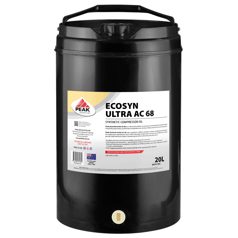PEAK ECOSYN ULTRA AC 68 – Peak Lubricants