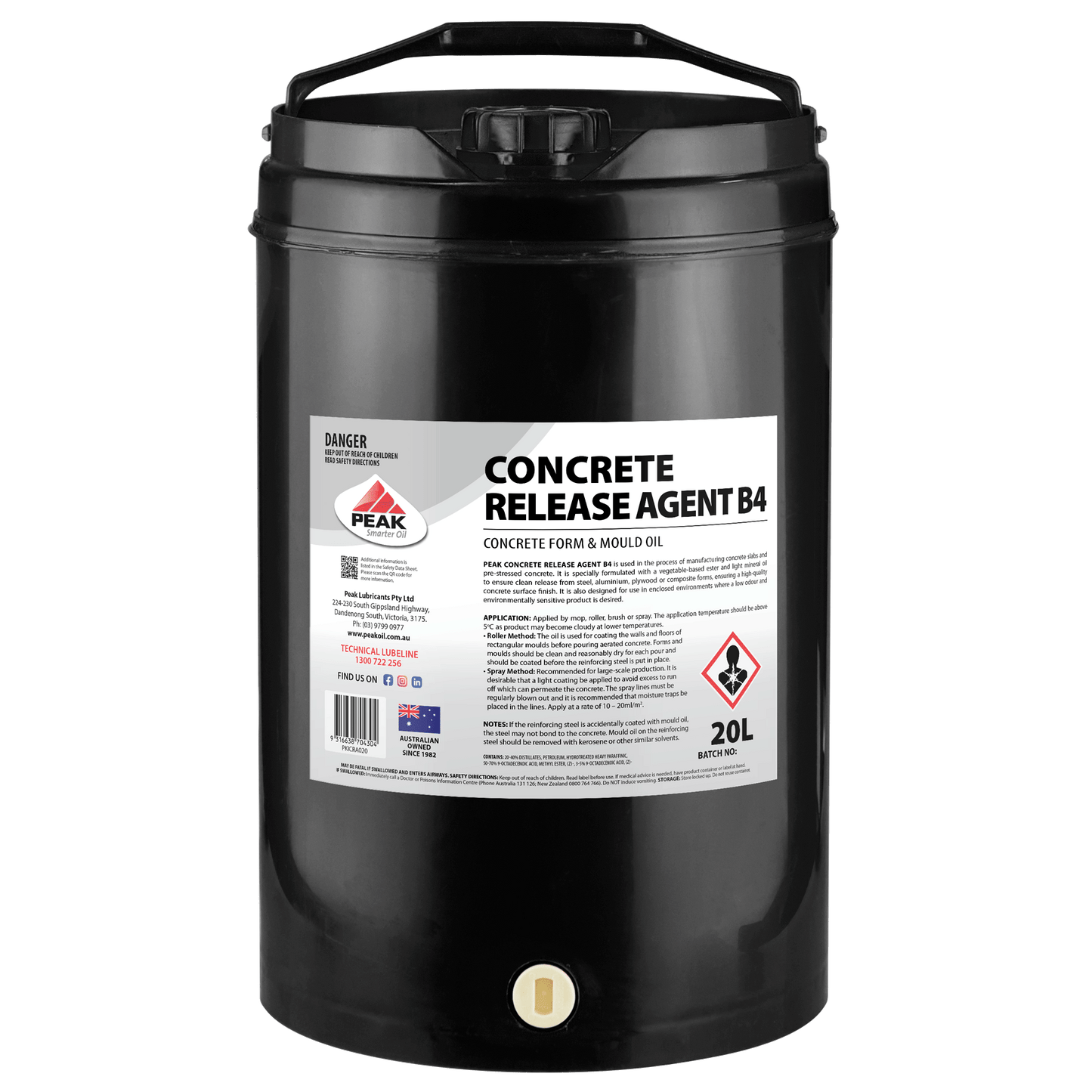 PEAK CONCRETE RELEASE AGENT B4