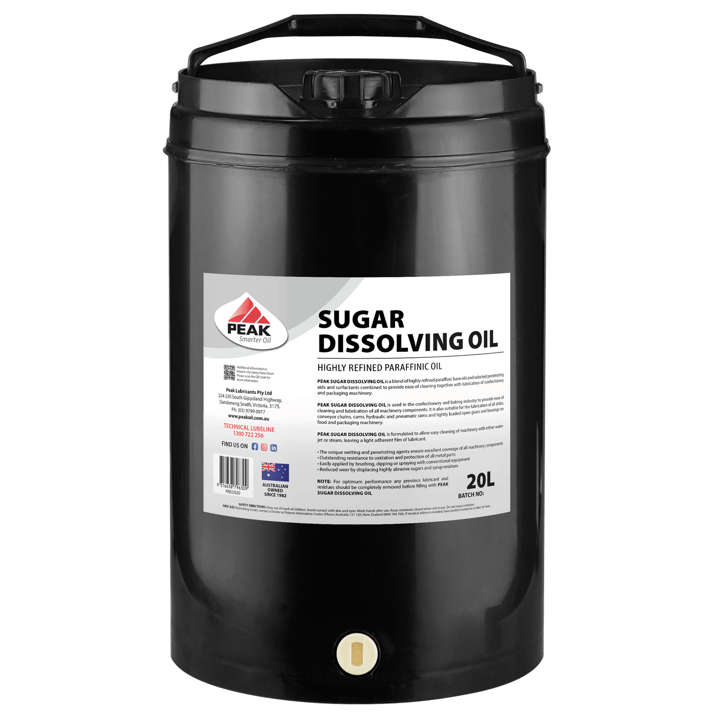 PEAK SUGAR DISSOLVING OIL