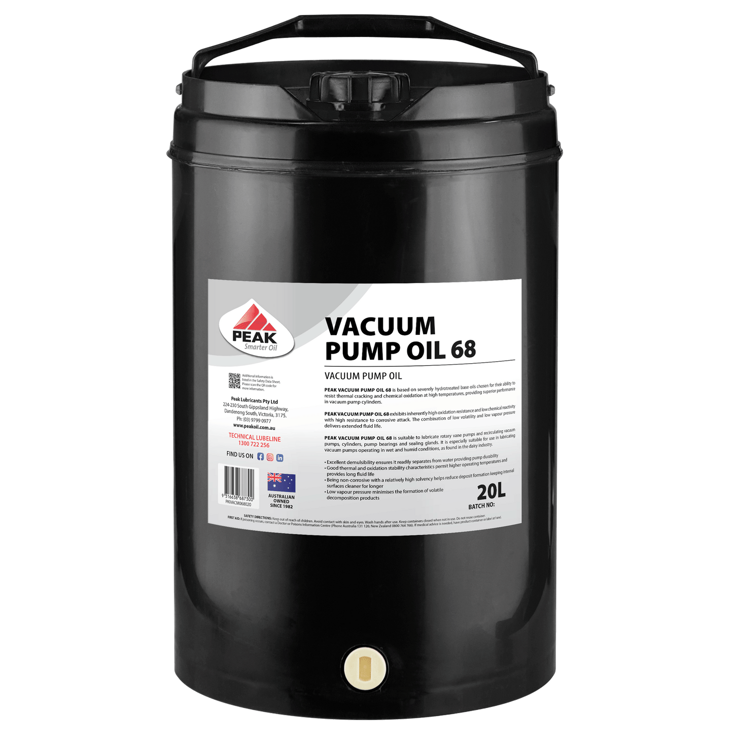 PEAK VACUUM PUMP OIL 68