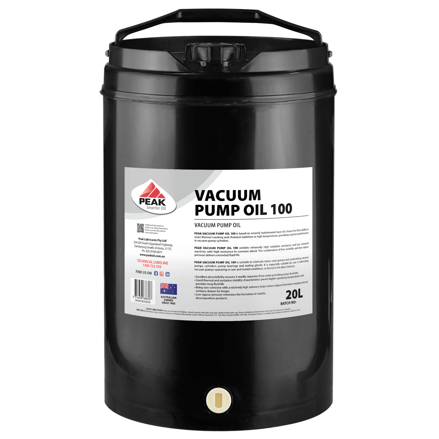 PEAK VACUUM PUMP OIL 100