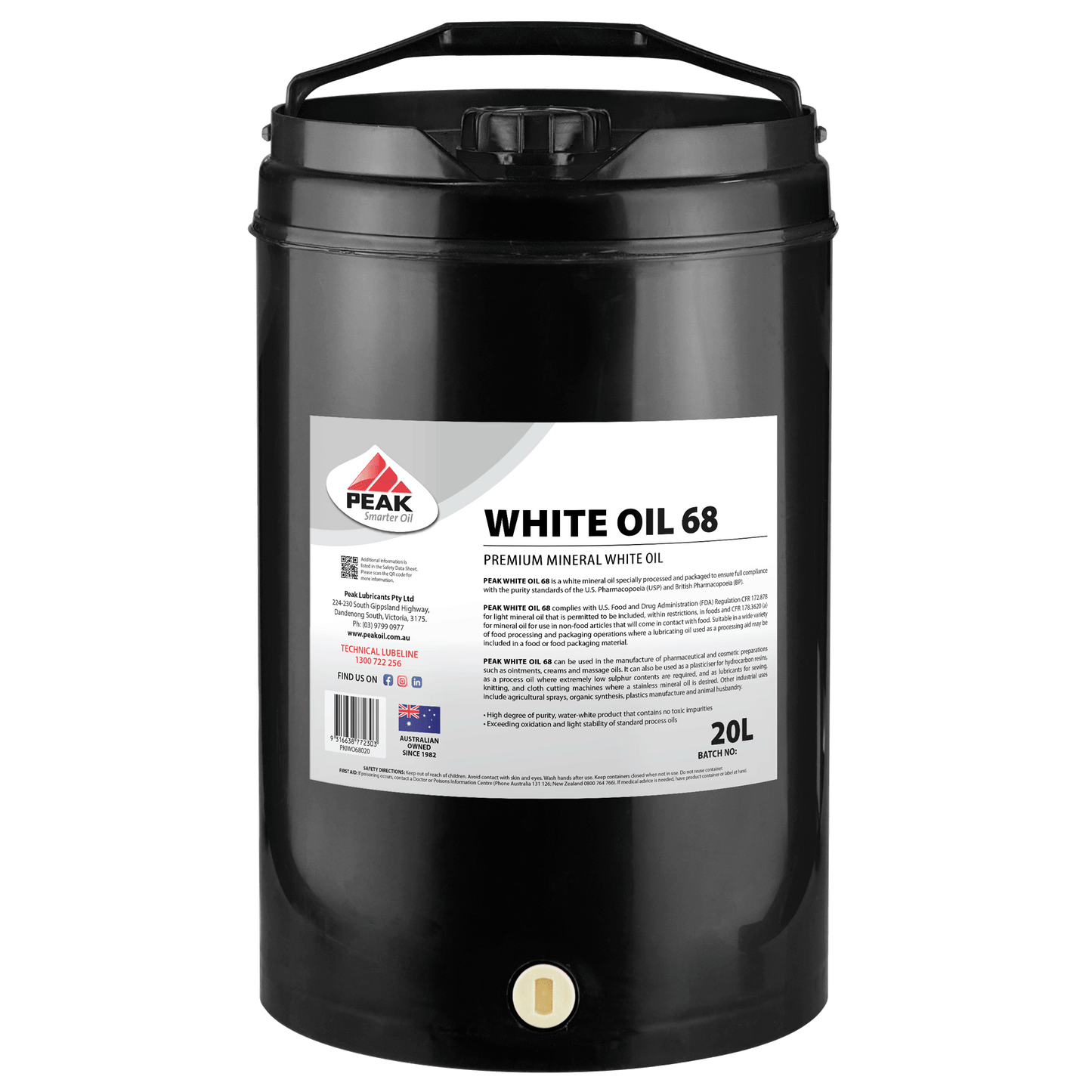 PEAK WHITE OIL 68