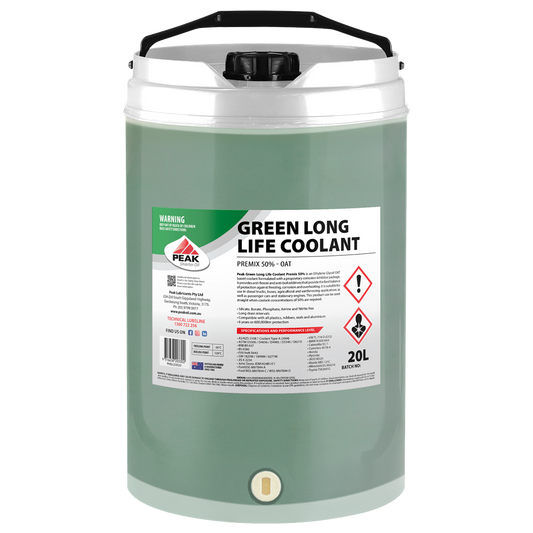 PEAK GREEN LONG LIFE COOLANT PREMIX 50% - OAT