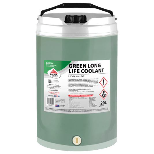 PEAK GREEN LONG LIFE COOLANT PREMIX 50% - OAT