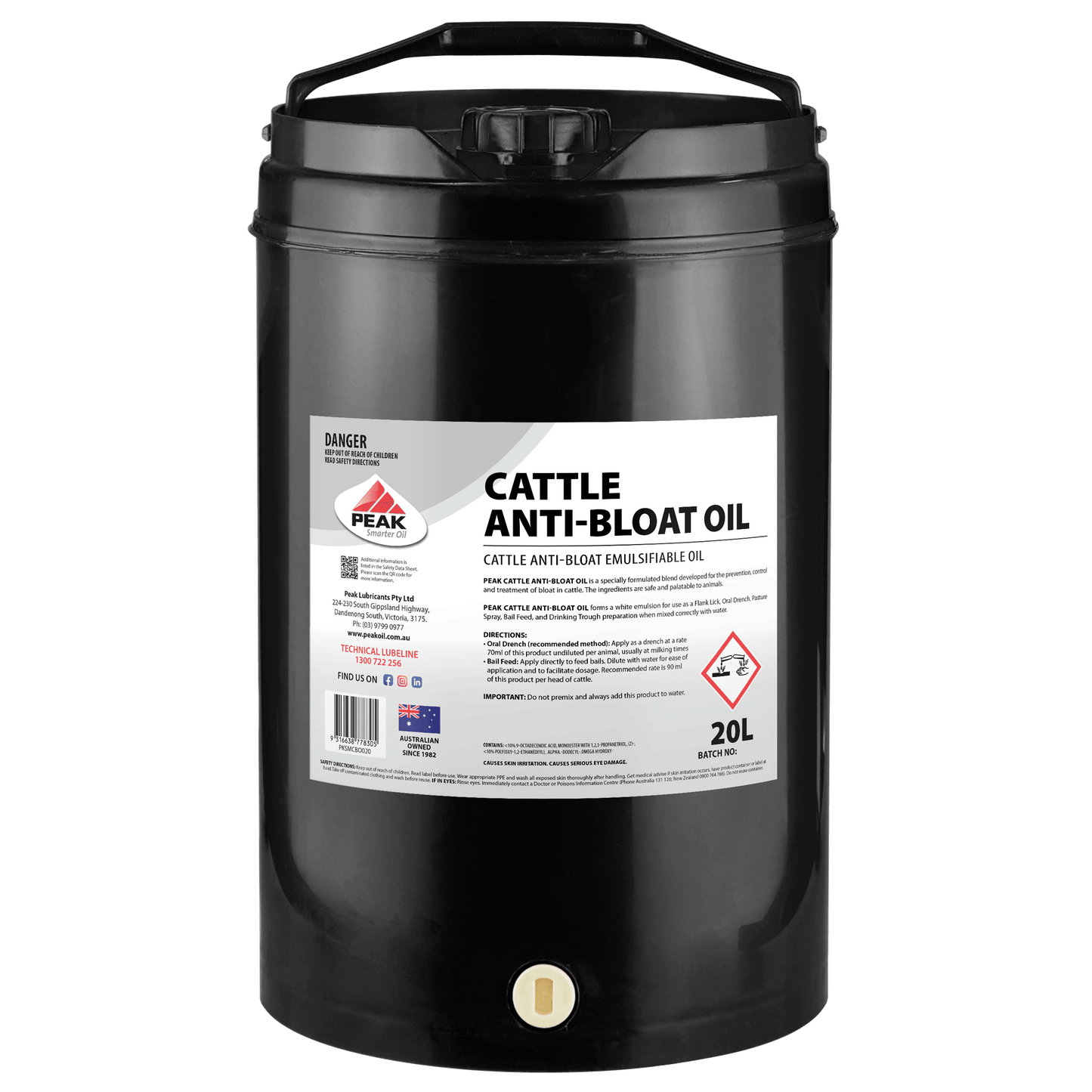 PEAK CATTLE ANTI-BLOAT OIL