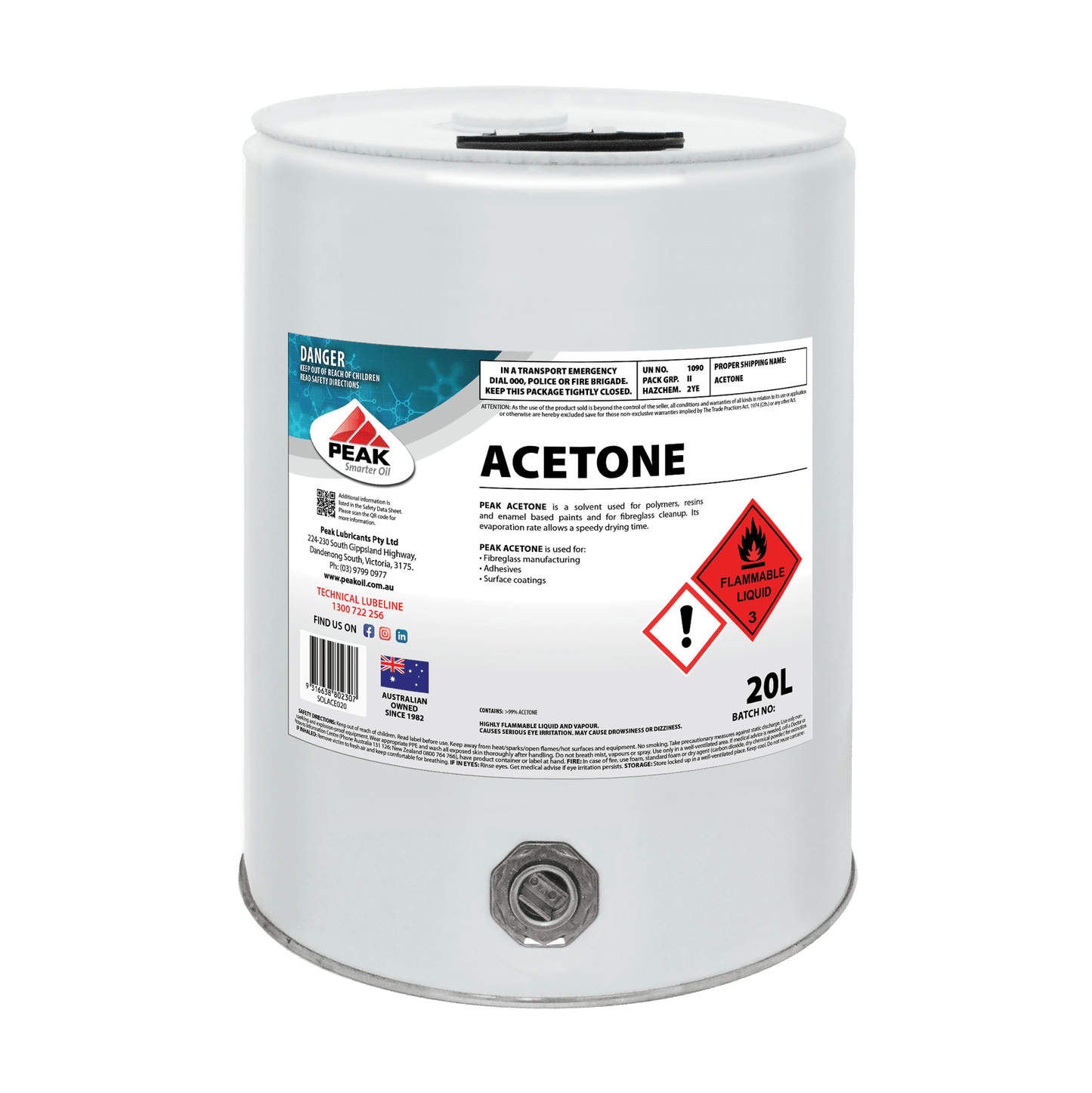 PEAK ACETONE